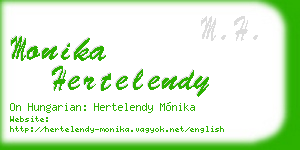 monika hertelendy business card