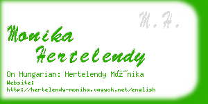 monika hertelendy business card